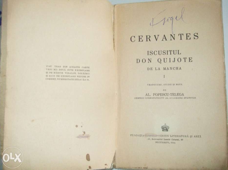 Don Quijote de la Mancha-Cervantes 1944