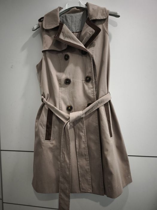 Atmosphere Блейзер без ръкави с кожени елементи р-р С/М