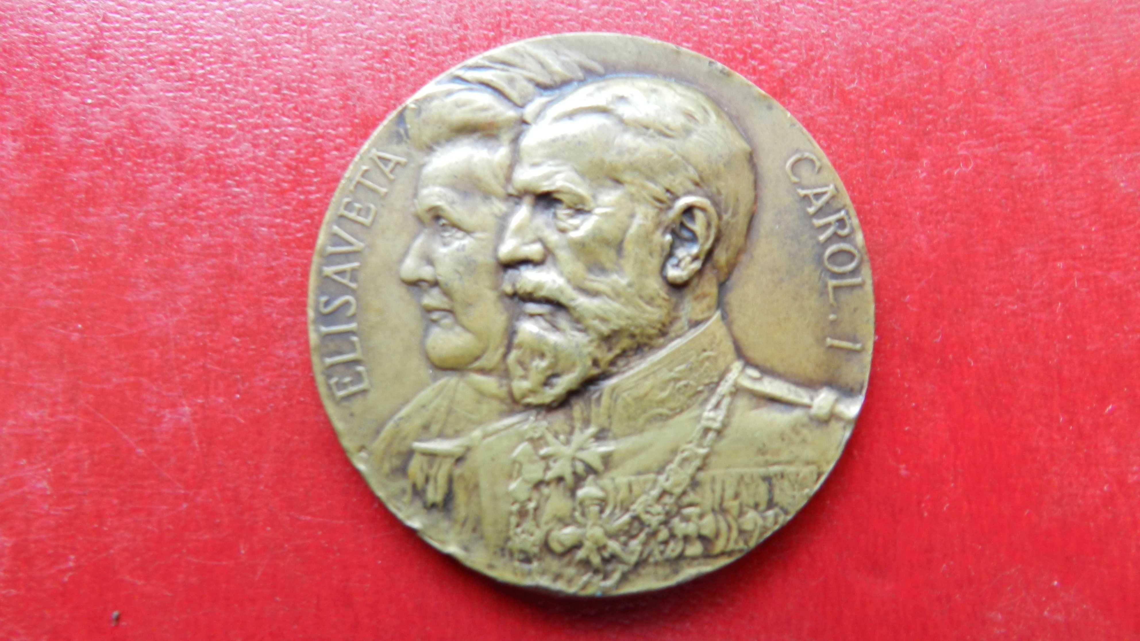 medalie Carol I 1913 si Elisaveta - Cadrilaterul , frumoasa
