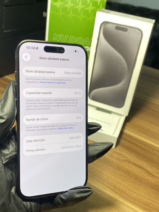 iPhone 15 Pro • 128 GB • Black Titanium