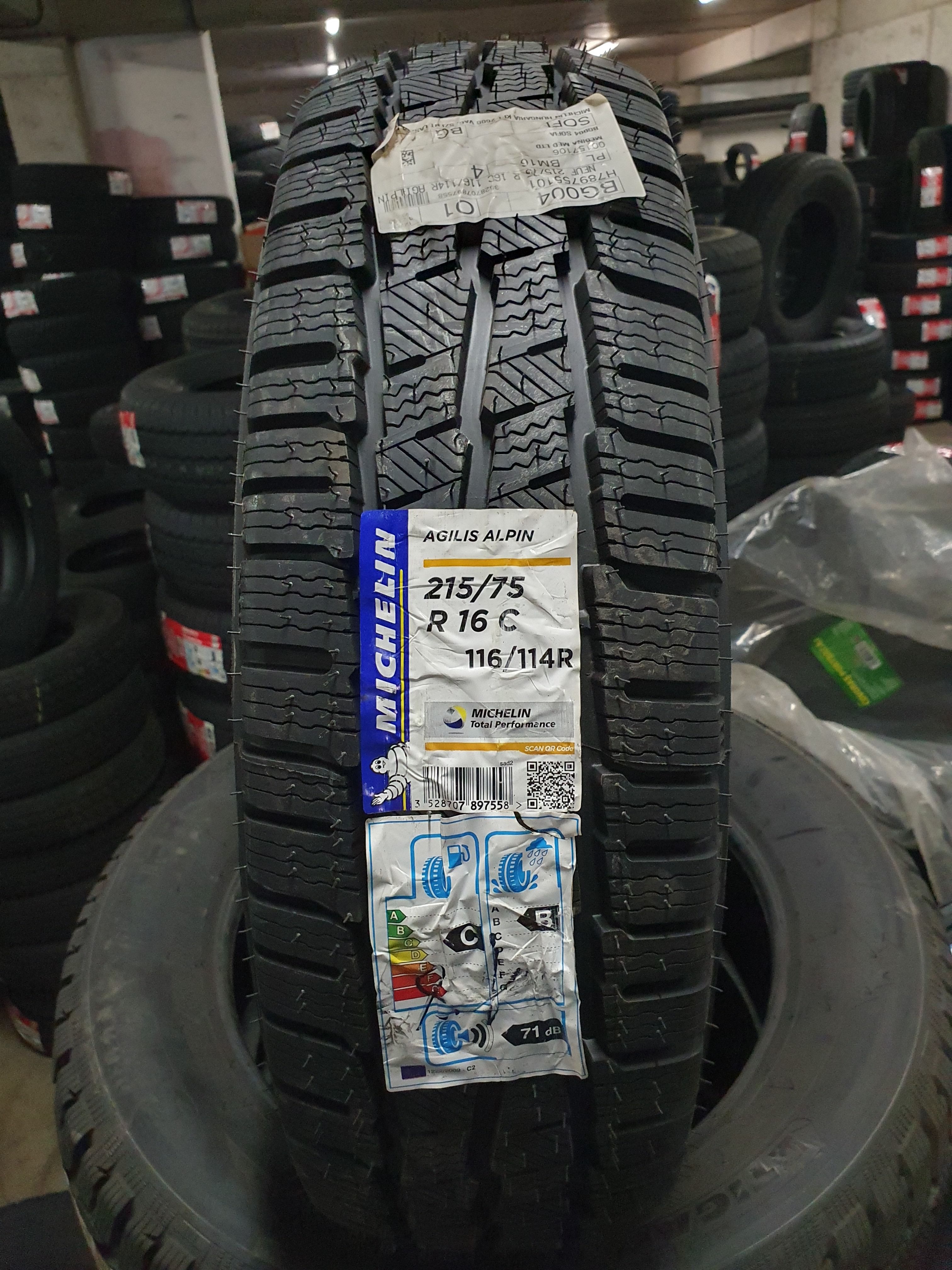 Michelin 215/75r16c 116/114r Agilis Alpin 2718