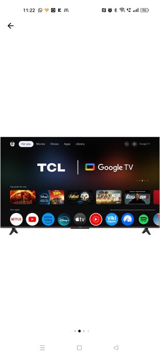 Vând Televizor 139 cm TCL 55P6K NOU