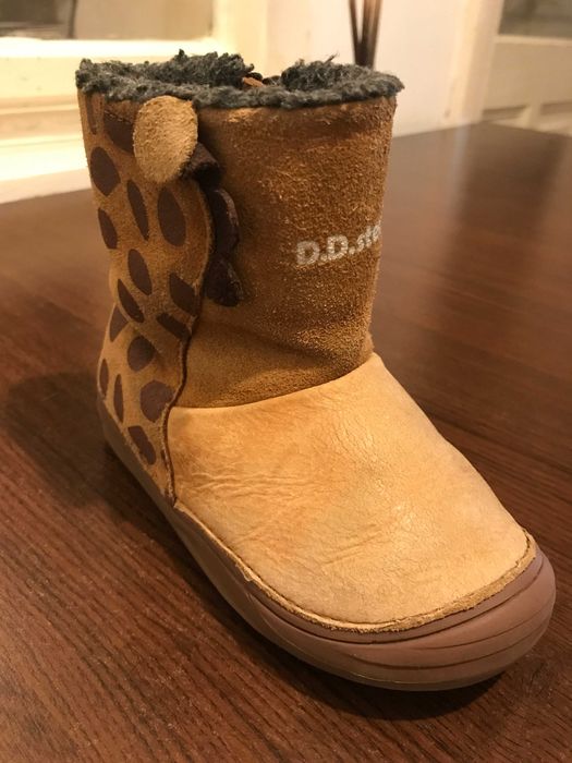 Cizme piele DD Step Water Repellent Giraffe, Marimea 25, talpicul 16cm
