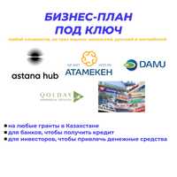 Бизнес-план | бизнес презентация | ТЭО | грант | Даму | Astana Hub |