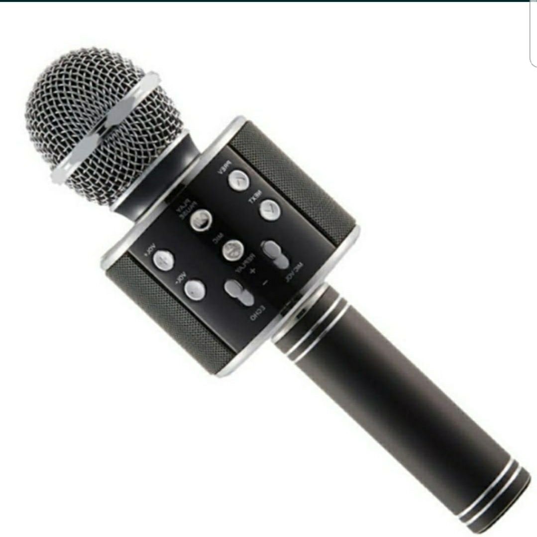 Microfon Wireless Karaoke Bluetooth WS 858 difuzor USB Micro SD