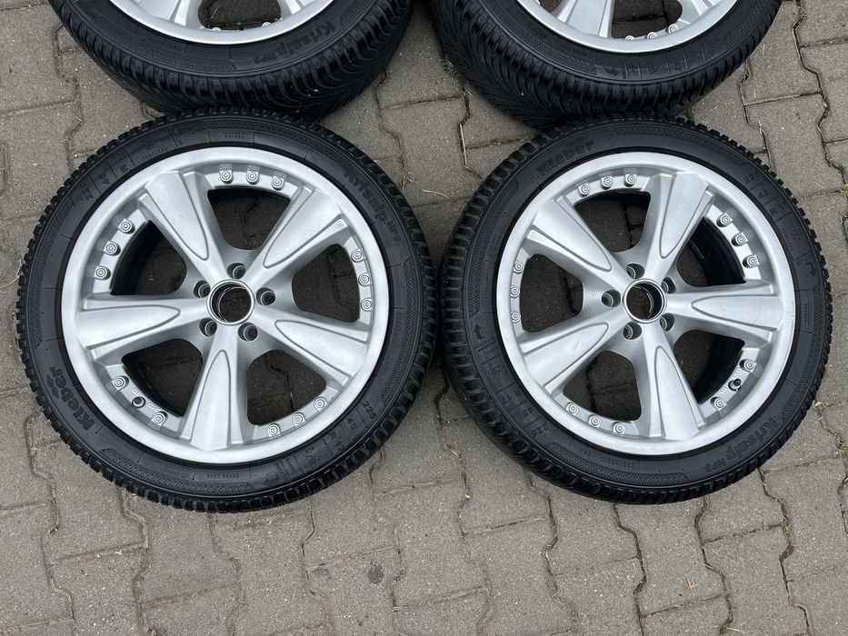 Jante aliaj 5x100mm, anvelope iarna, 225/45 R17 VW Golf 4 Bora Subaru