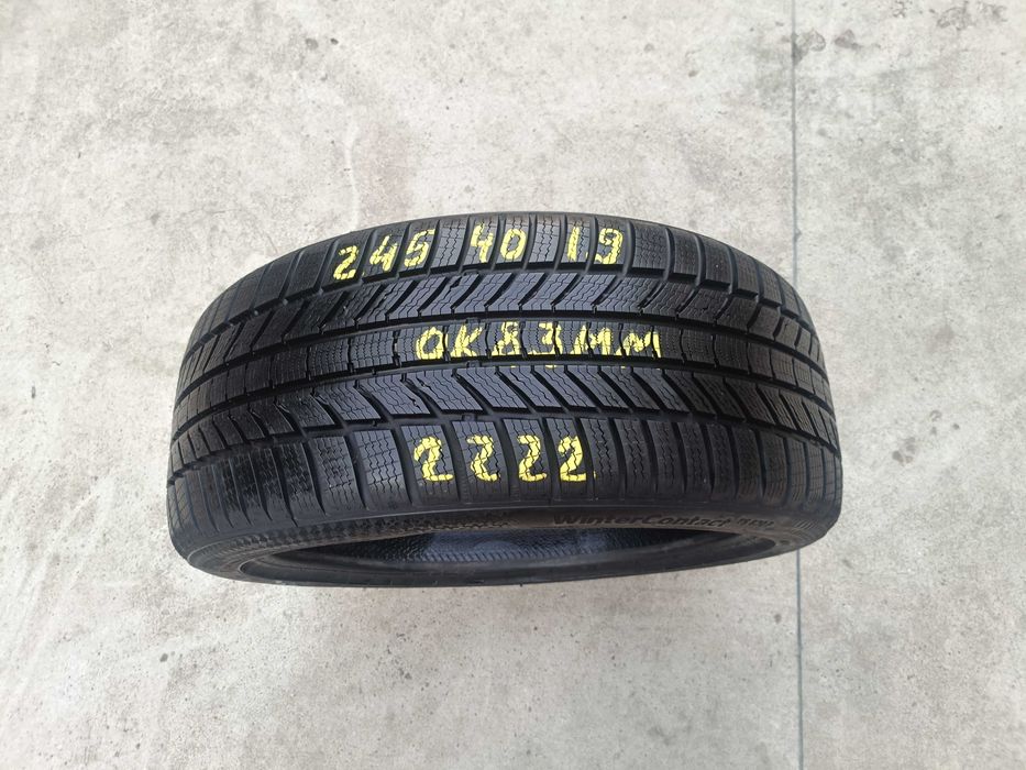 O anvelopa iarna 245 40 19 continental wintercontact TS 870P 8,3 mm