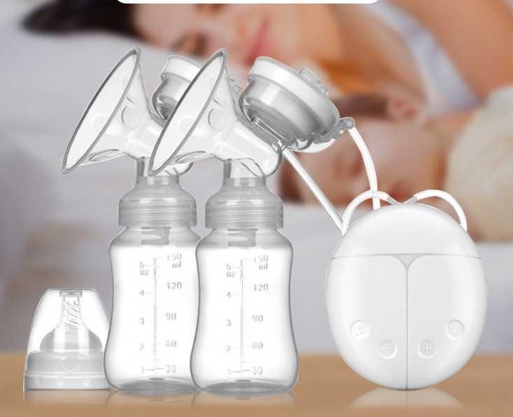 Молокоотсос с 2 бутылочками и 7 режимами для оптимального сцеживания