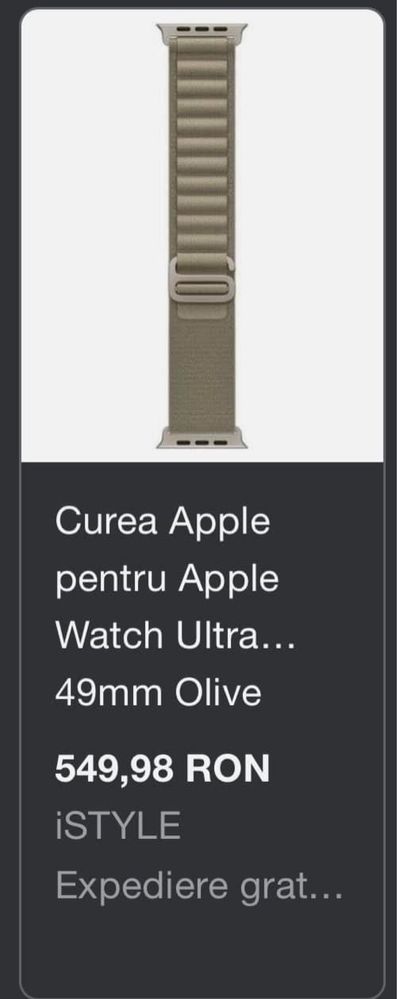 Vand curea apple watch