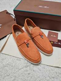 Loro Piana mocasini, orange, marimea 36, loafer Premium, Unisex