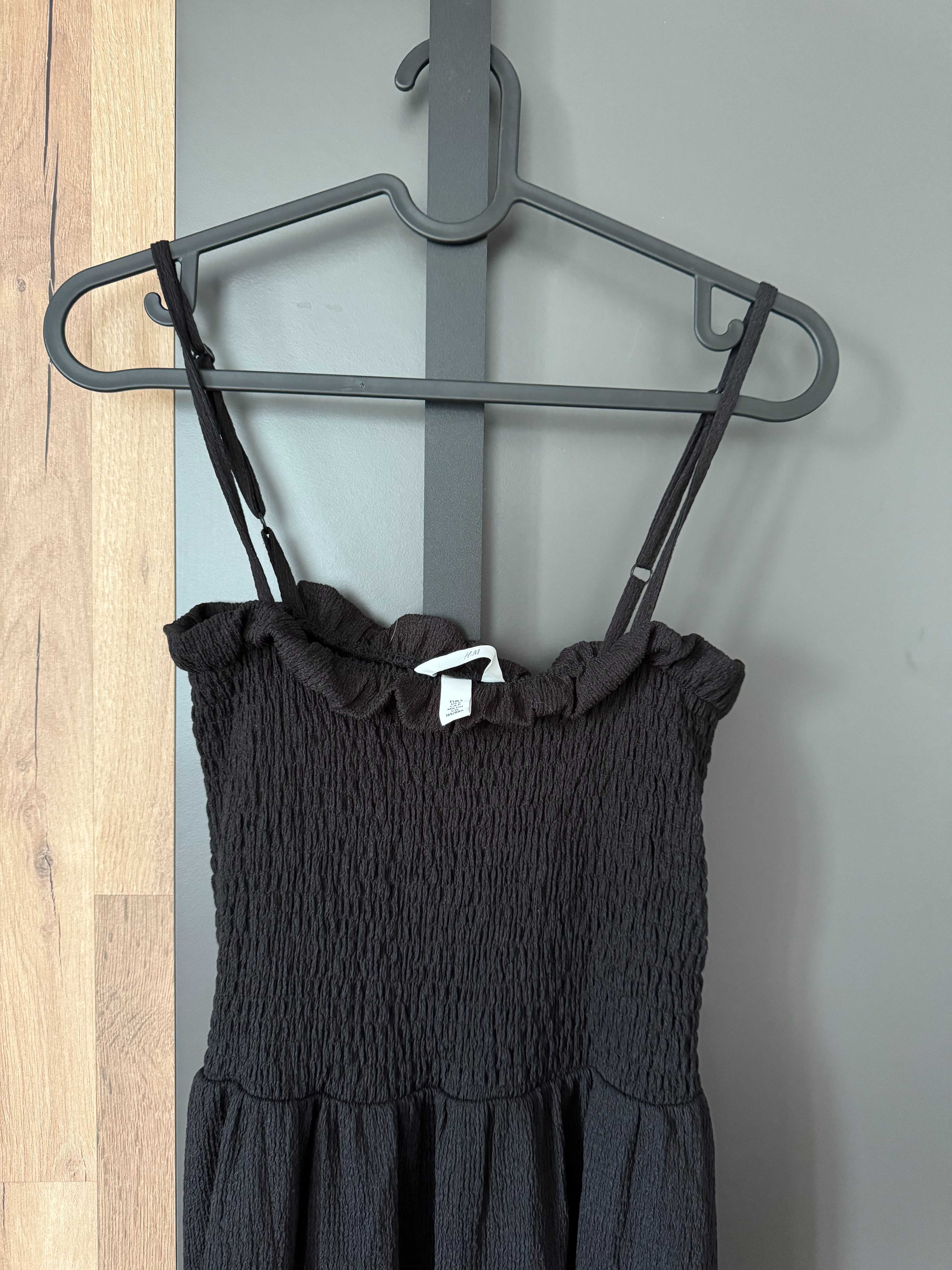 Черна рокля под коляното, S номер, H&M