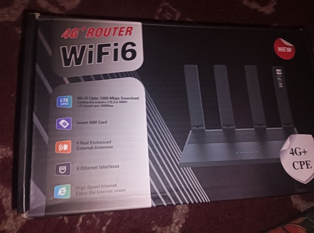 Wifi 4G+ sim karta tushadi