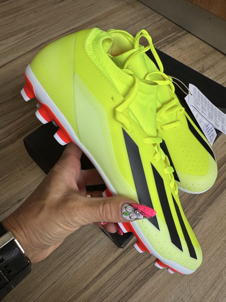 Нови оригинални бутонки adidas X CRAZYFAST LEAGUE 2G/3G AG! 44 н