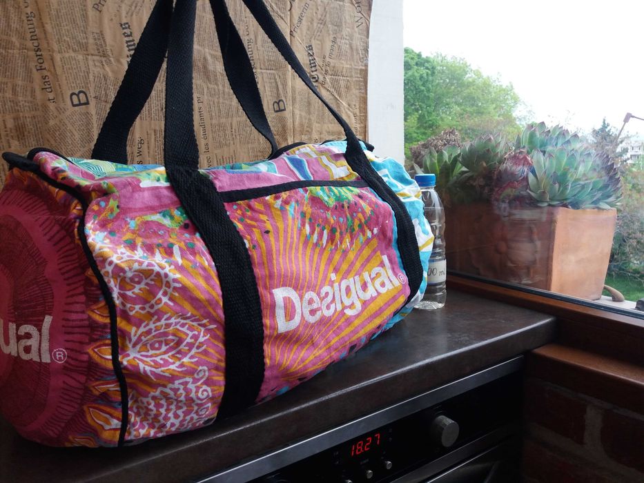 текстилна чанта,Desigual,голяма пътна торба,сак