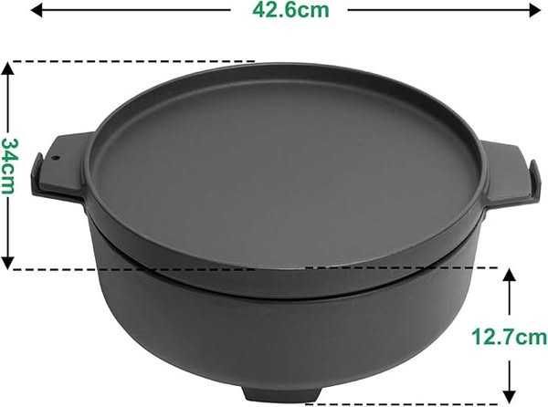 Set de accesorii WELL GRILL Duo pentru grătar pe cărbune din fonta