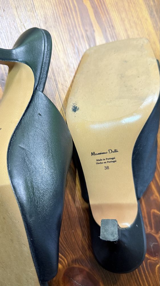 Сандали на ток Massimo Dutti