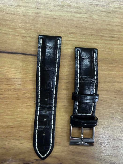 Breitling -743P крокодилска кожена 22мм каишка -оригинална