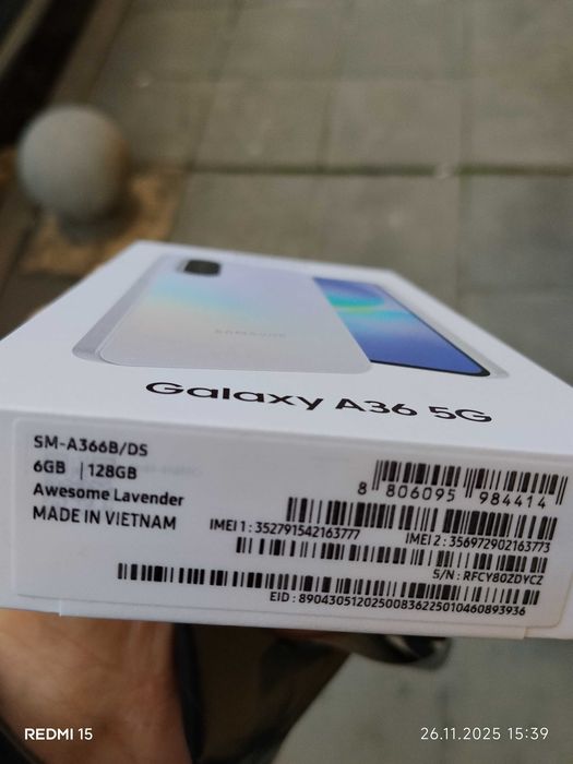 Samsung a36 5g 128gb Lavander