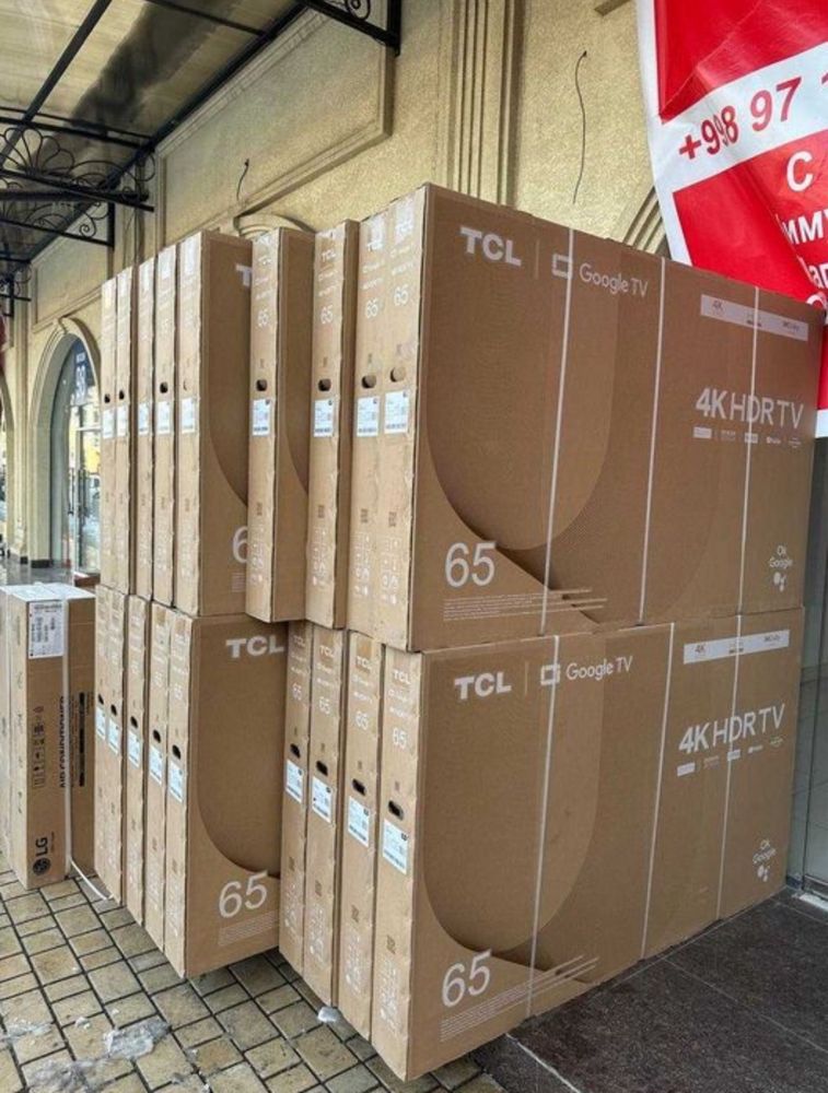 Телевизоры Tcl 65/55/43 Smart TV (4K V6B 2024) Доставка бесплатно!!!