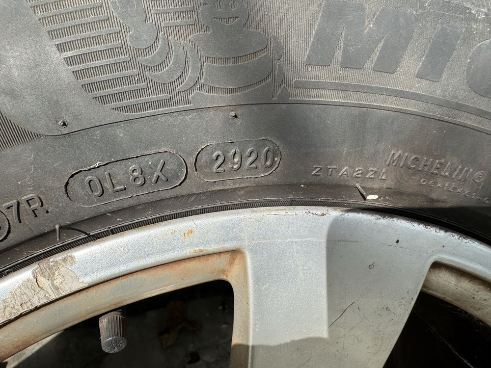 4 бр оригинални джанти 5х112 16ки с летни гуми  Mercedes W204
