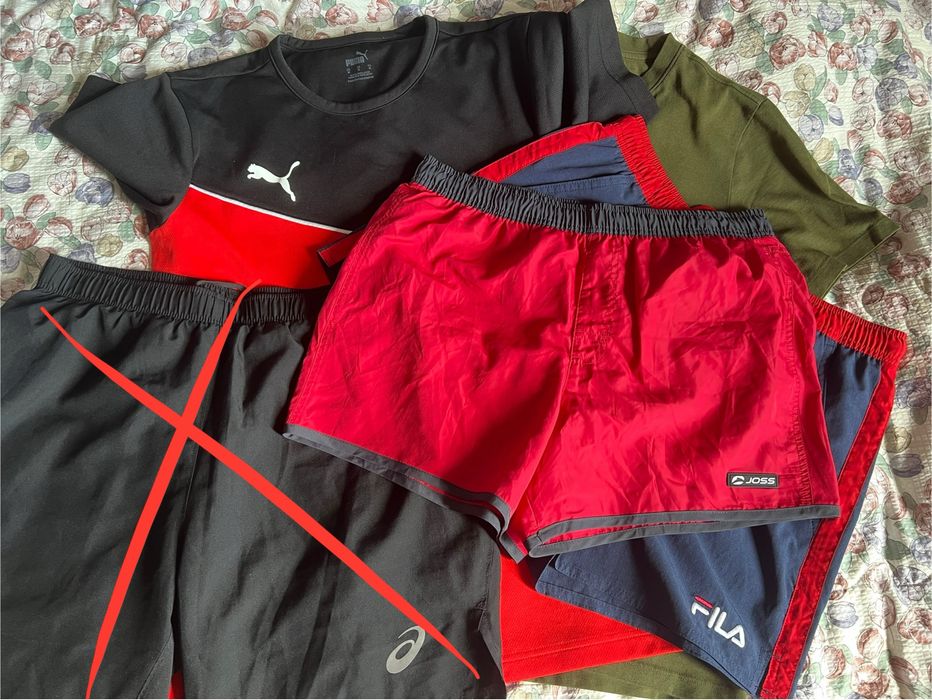 Шорты asics, футболка puma оригинал М
