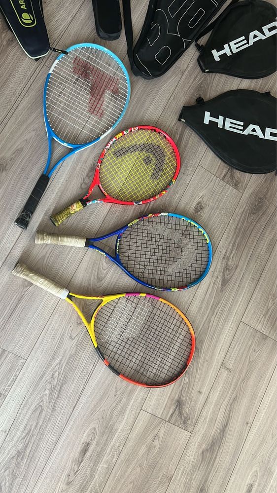 Vand racheta rachete tenis copii + husa 5. - 10 ani HEAD BABOLAT