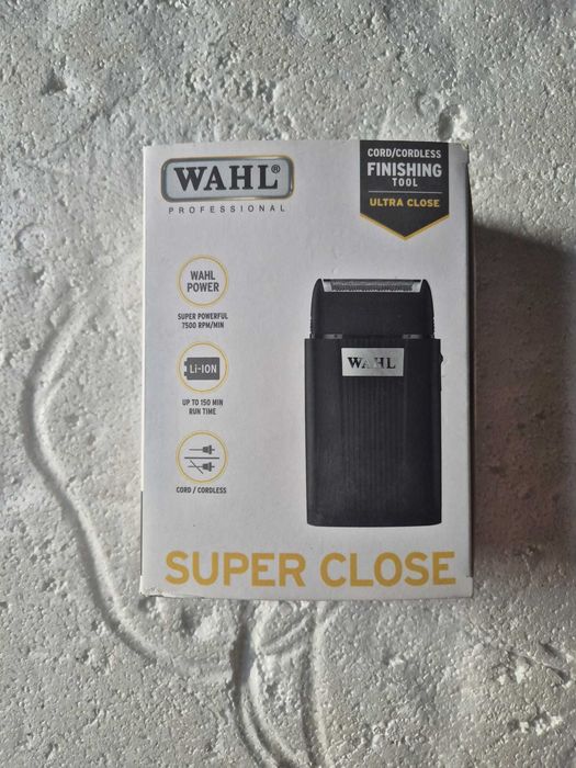 Aparat de Ras WAHL Super Close Shaver 0.05mm 150 min 75000RPM 120g