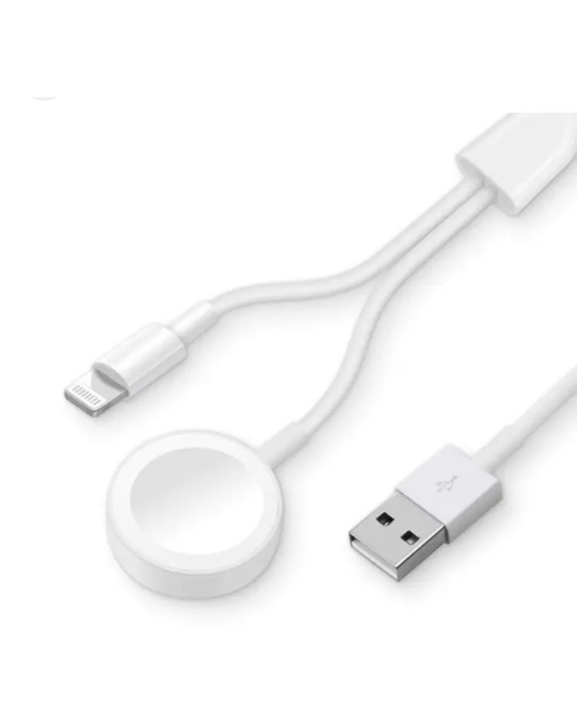 Cablu Incarcator 2 in 1 Telefon Iphone si Ceas Apple Watch
