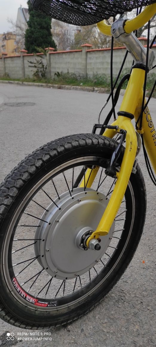 Велосипед Триколка Електрически с товарно -рекламно пространство