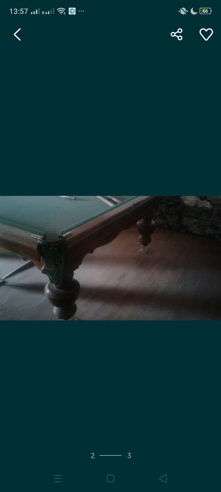 Мраморный бильярдный стол