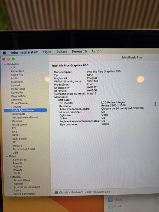 **ATS GSM**Macbook Pro TOUCHBAR 2017 512Gb / Garantie