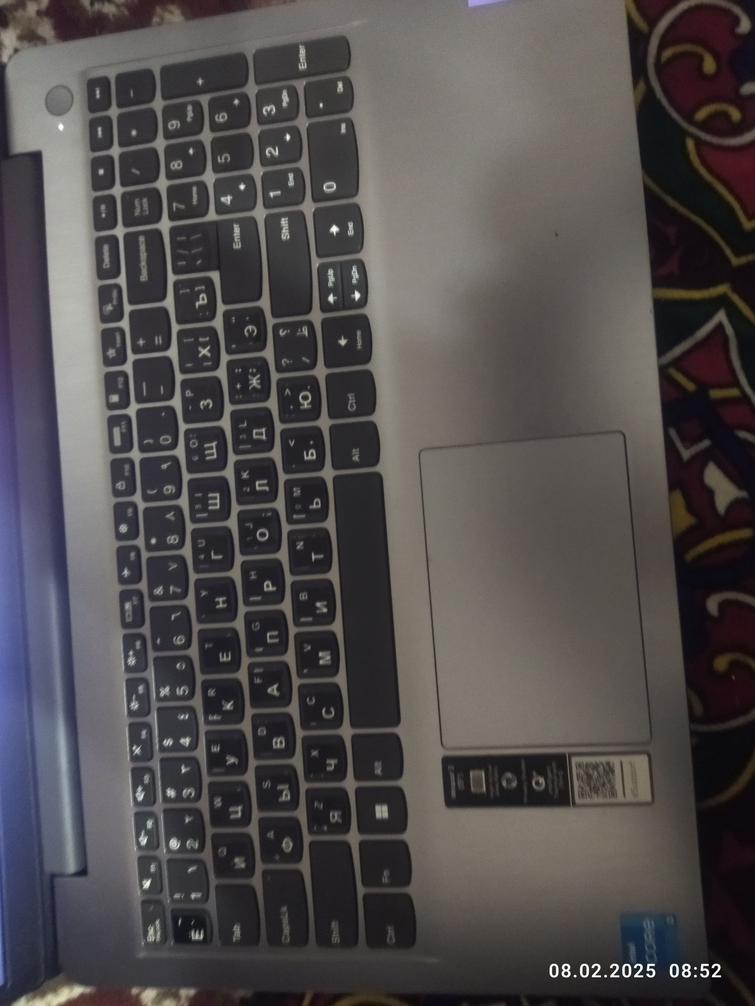 Ноутбук Lenovo IdeaPad 3 15.6" Intel i3-10chi avlod 4GB DDR4 256GB SSD