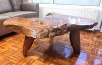 Дизайнерска маса от тиково дърво