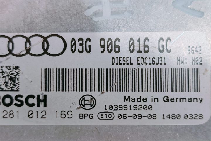 Calculator Motor  ECU 03G906016GC / 0281012169 Audi A6 4F/C6 (facelif