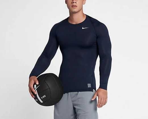 Nike Pro Оригинална Мъжка Блуза черна Dri Fit Compression фитнес XXL