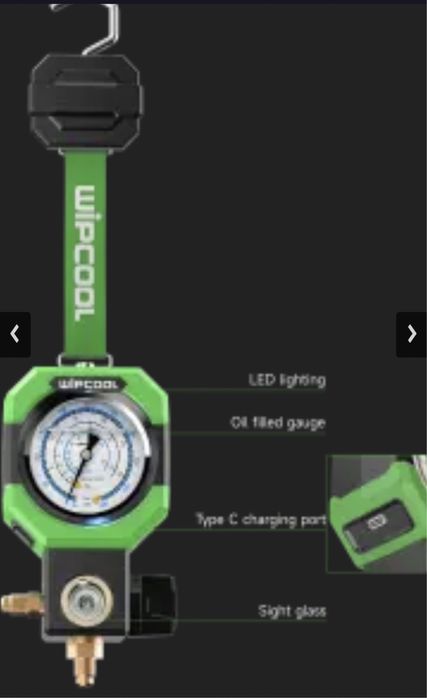 Baterie ceas manometre manometru freon wipcool freon r32 r410a nou