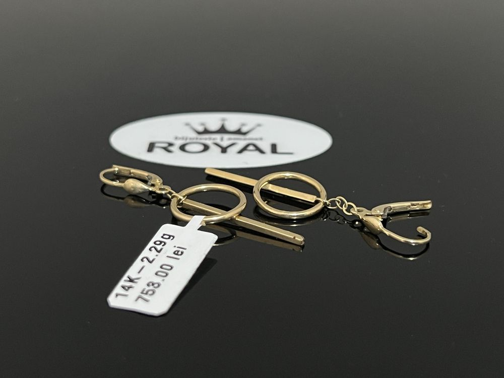 Bijuteria Royal CB : Cercei dama aur 14k 2,29 grame