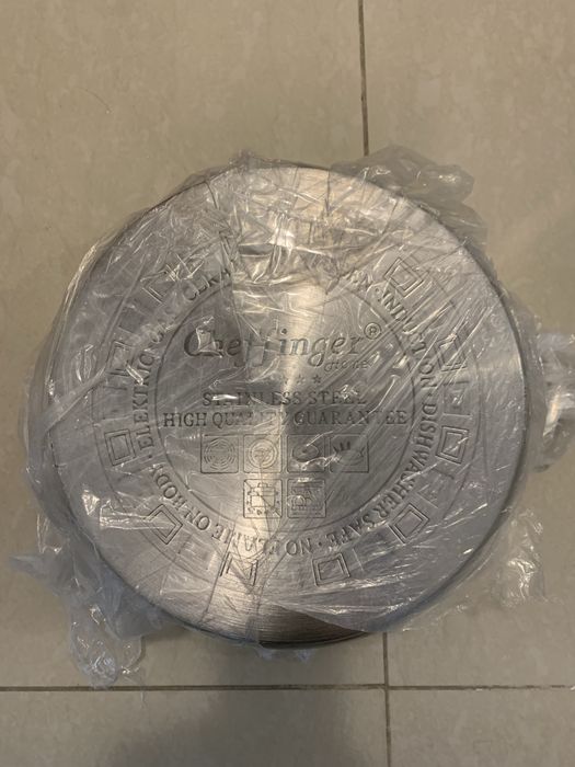 Oala inox 7,5l si 2,5L, capac sticla