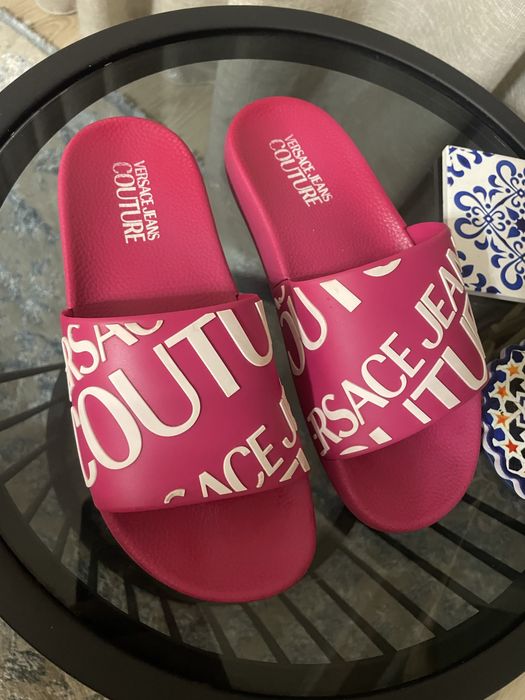 Розови Чехли Versace Jeans Couture