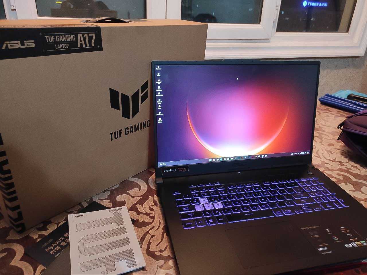 Asus TUF Gaming A17 17,3"  16/512, RTX 3060 6GB