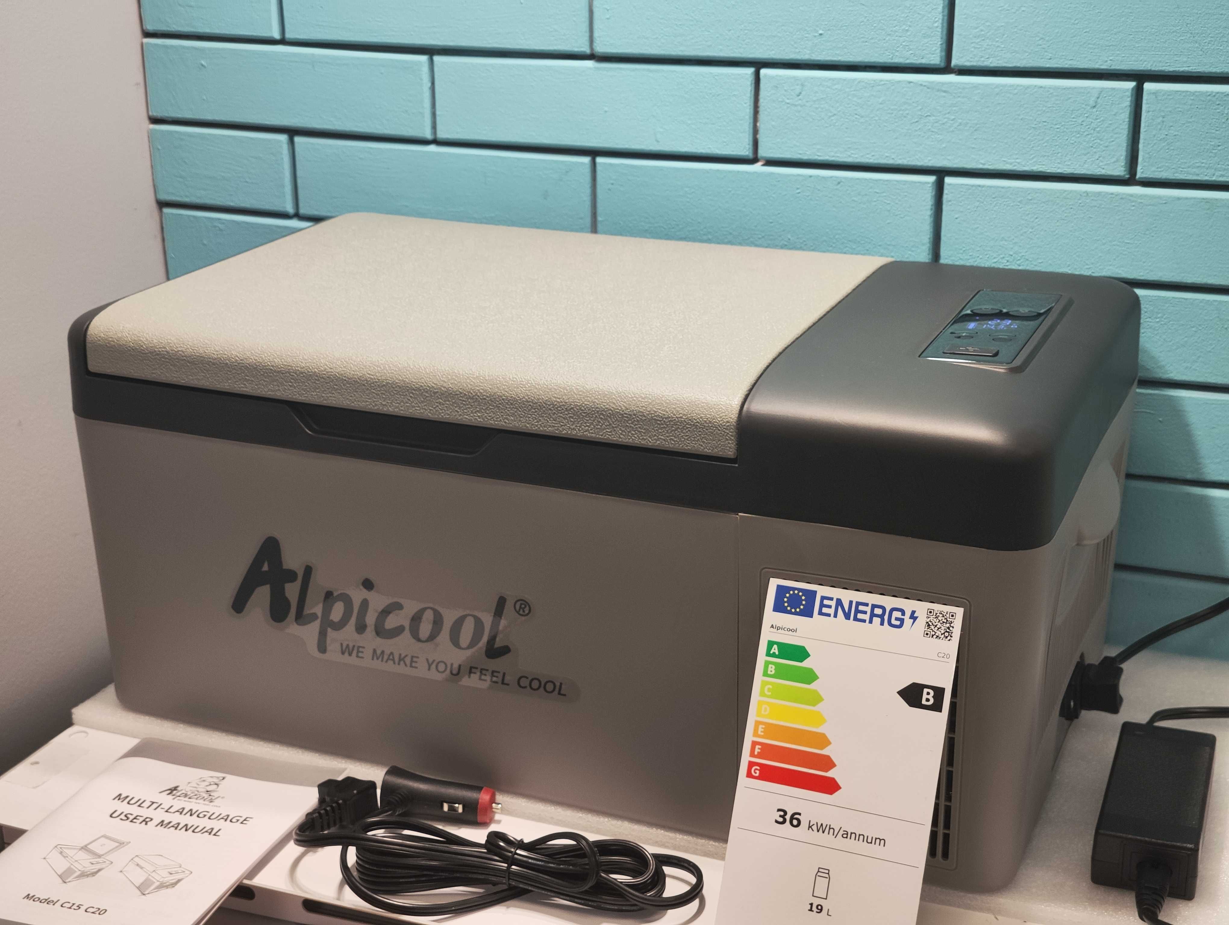 Alpicool C20 20L мини фризер/хладилник 12V с USB и -20C