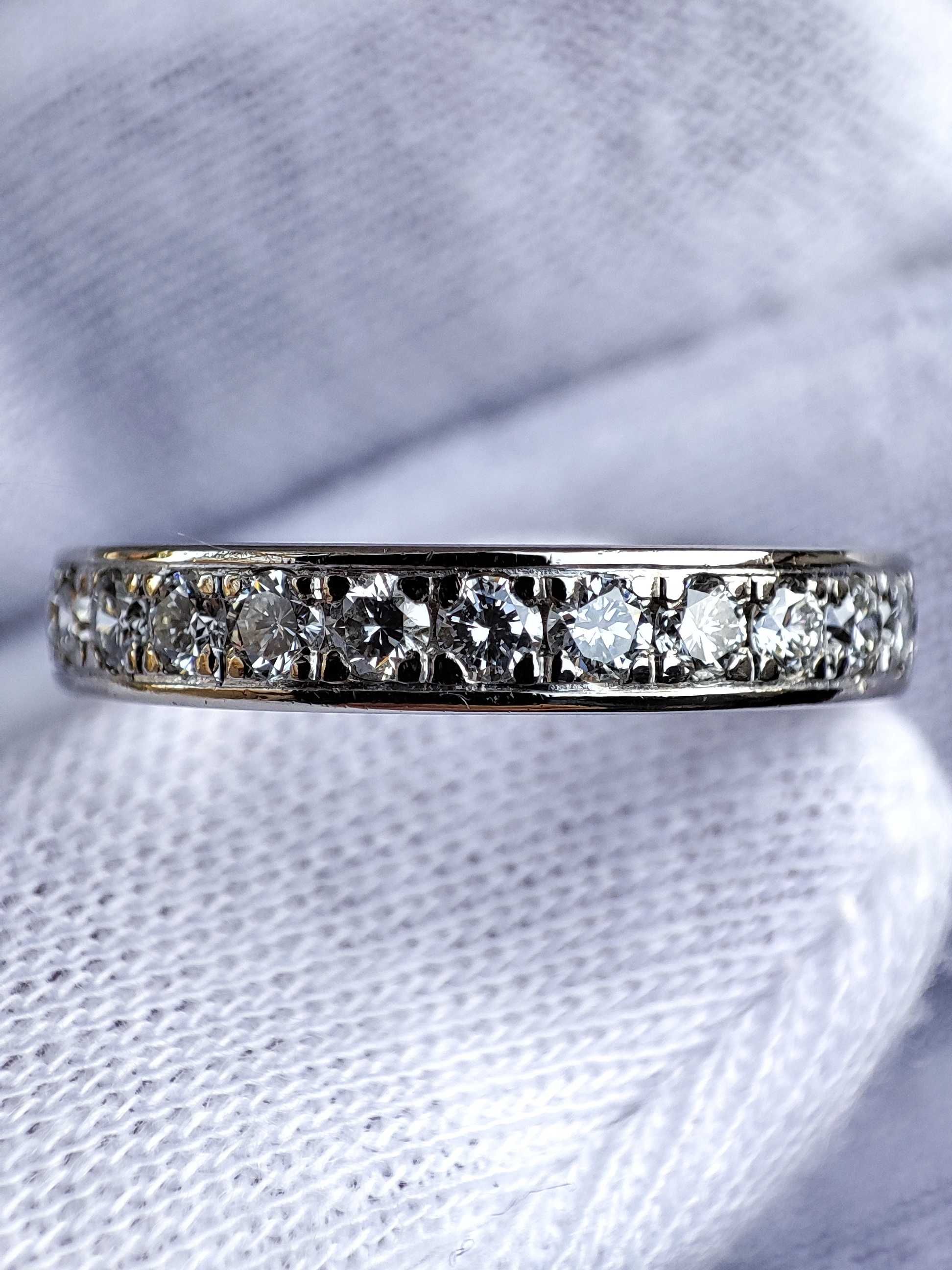 Inel Aur 18K Diamante Briliante Eternity Memory Traditional Aniversar