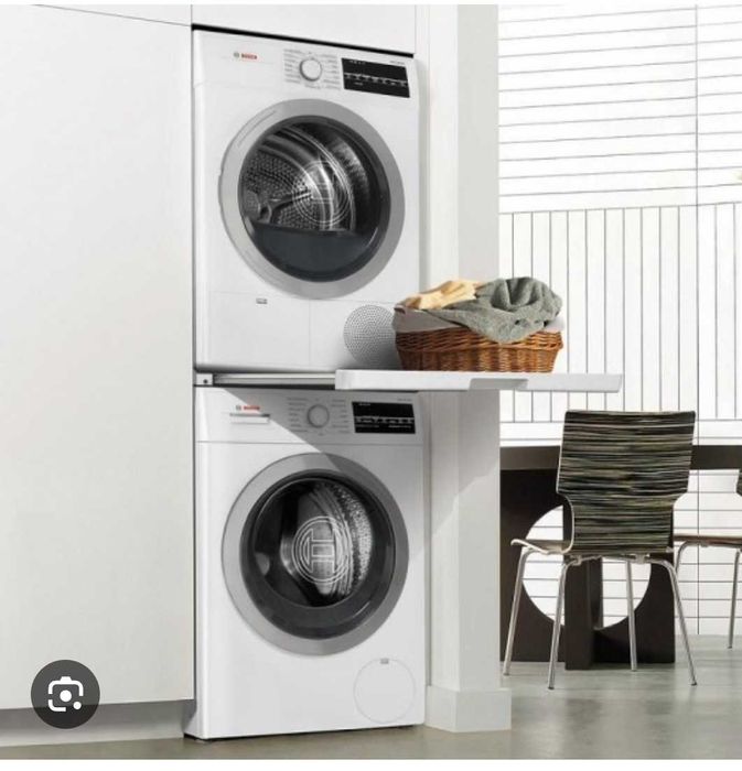 Свързващ кит за пералня и сушилня Bosch WTZ27500 с издърпващ се рафт