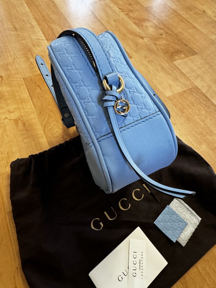 Geanta Gucci Guccissima Bree Camera Crossbody Bag