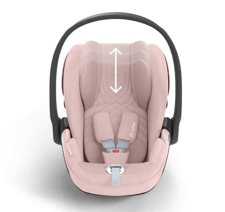 Scoica auto Cybex Platinum Cloud T Plus i-Size, 0-24 luni - Peach Pink
