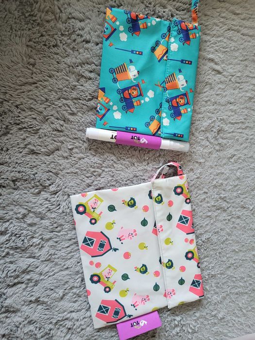 Торбички за обяд с воден фулмастер, чисто нови