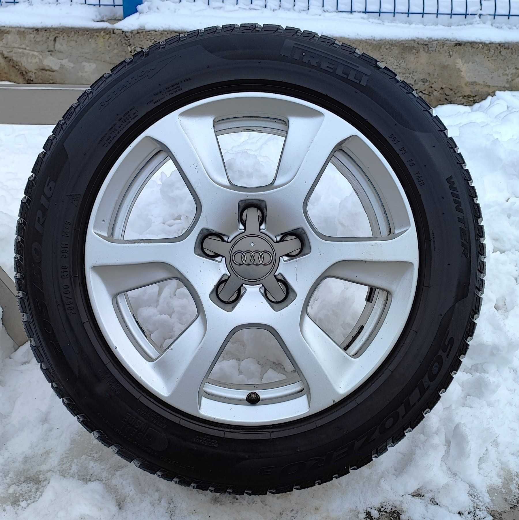 Jante originale Audi 205 60 R16  5X112 Pirelli