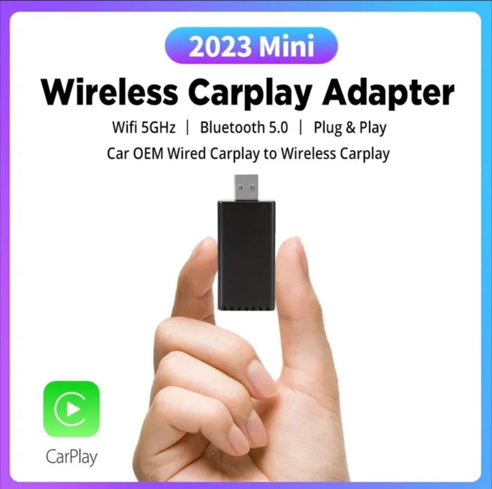 Adaptor wireless Apple Carplay, Car AiBOX, dimensiuni reduse!