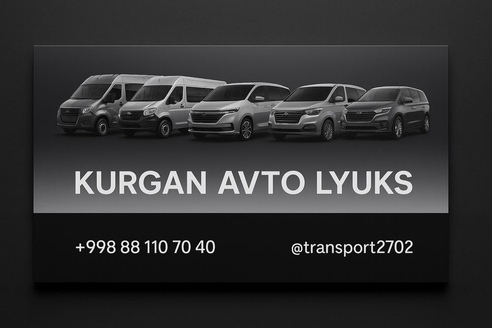 Mikroavtobus va miniven hizmatlari butun O’zbekiston bo’ylab