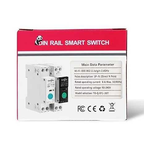 Siguranta Smart WIFI , TUYA releu protectie 16A,contor de consum